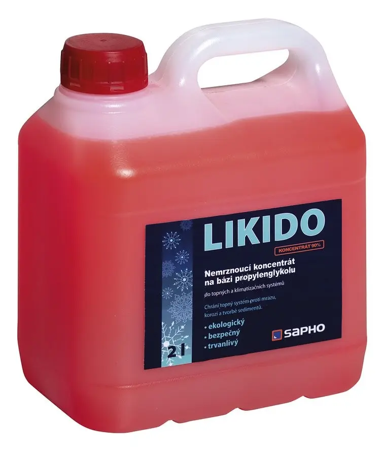 AQUALINE LIKIDO nemrznoucí teplonosná směs do otopných těles, 2 l LIKIDO