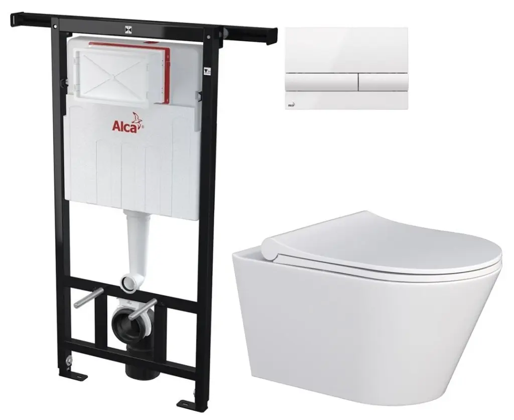 Předstěnový instalační systém s bílým tlačítkem M1710 + WC MYJOYS MY1 + SEDÁTKO AM102/1120 M1710 MY1