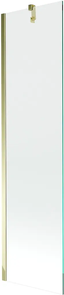MEXEN/S Next vanová zástěna FIX 50x150, transparent, zlatá 895-050-000-00-00-50