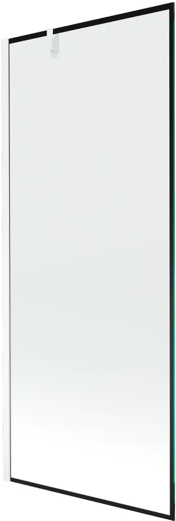 MEXEN/S Next vanová zástěna FIX 80 x 150, černá dekor, bílá 895-080-000-00-0-20 895-080-000-00-70-20