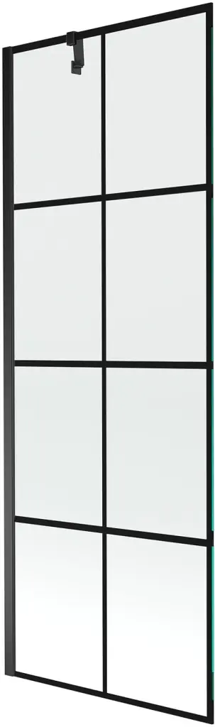 MEXEN/S Next vanová zástěna FIX 70x150, černý dekor, černá 895-070-000-00-77-70