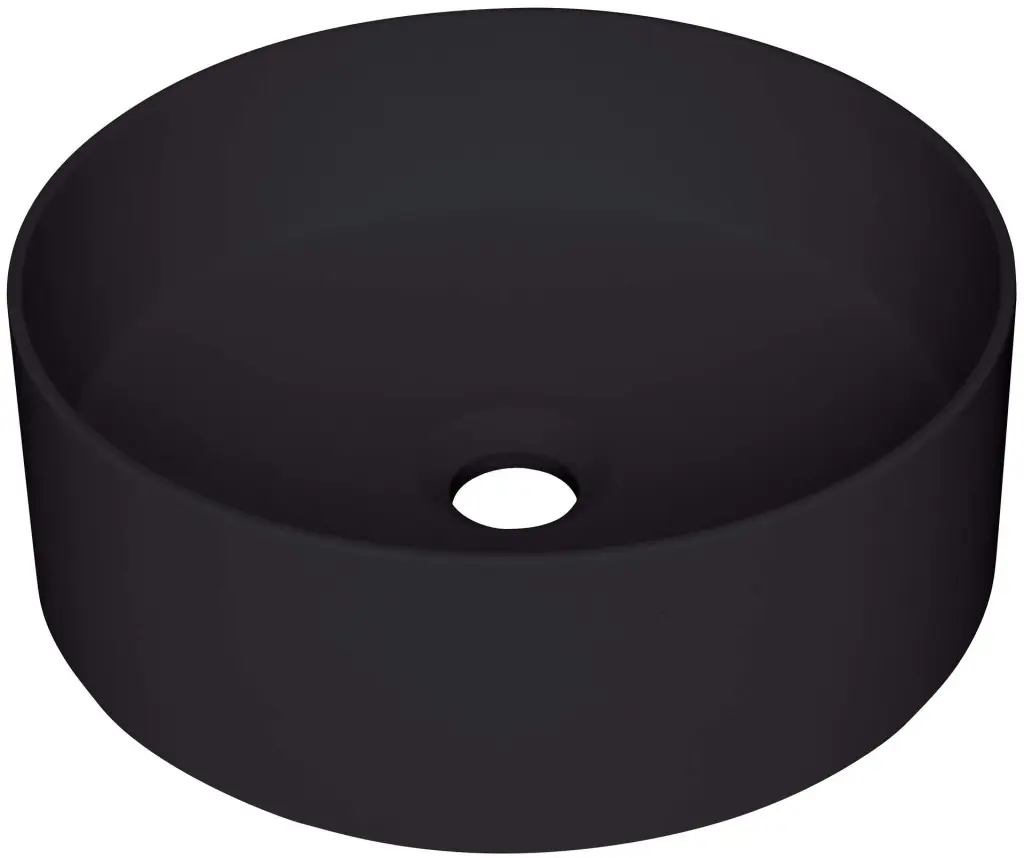 Deante Umyvadlo na desku Silia ø36 cm - CQS NU4S, granit, černá