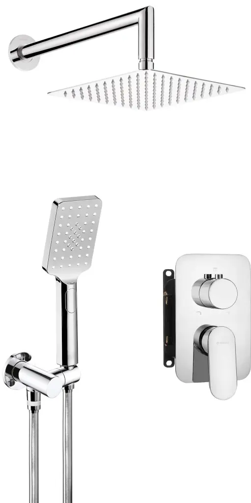 DEANTE Alpinia chrom Sprchový set pod omítku, s baterií BOX BXYZ0GAM