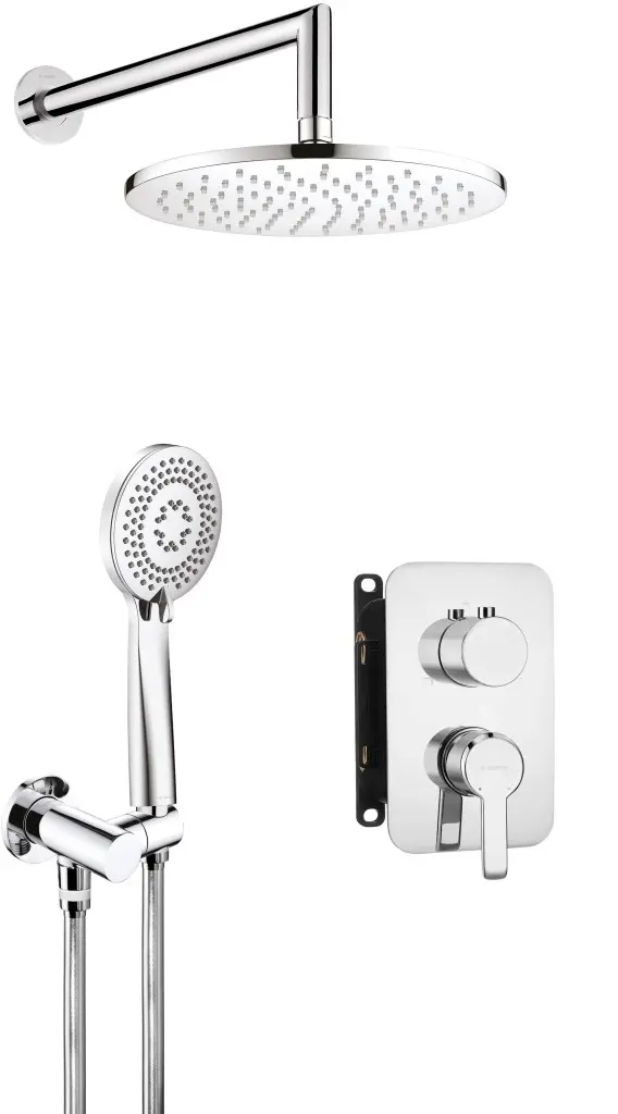 DEANTE Arnika chrom Sprchový set pod omítku, s baterií BOX BXYZ0QAM