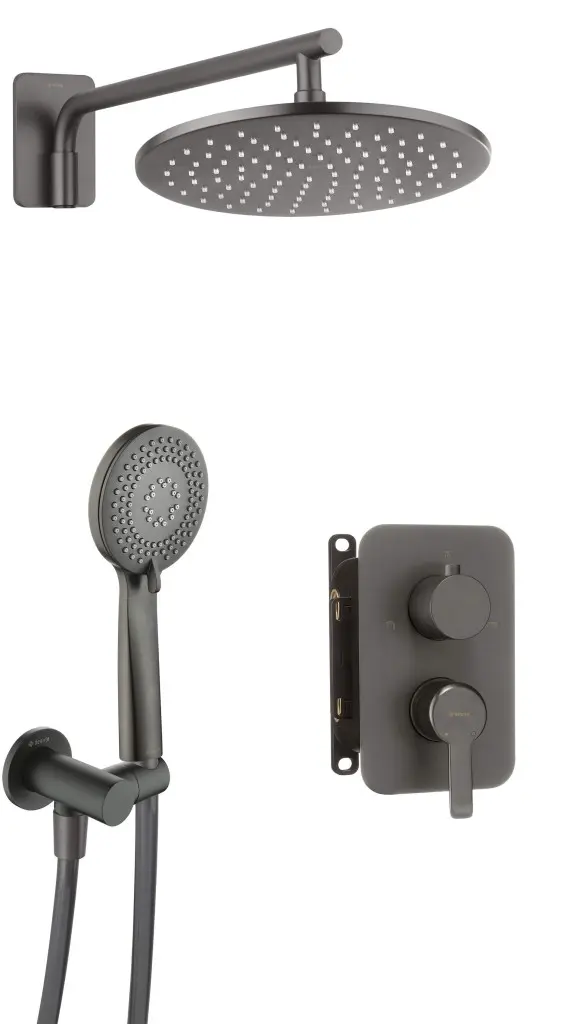 DEANTE Arnika titan Sprchový set pod omítku, s baterií BOX BXYZDQAM