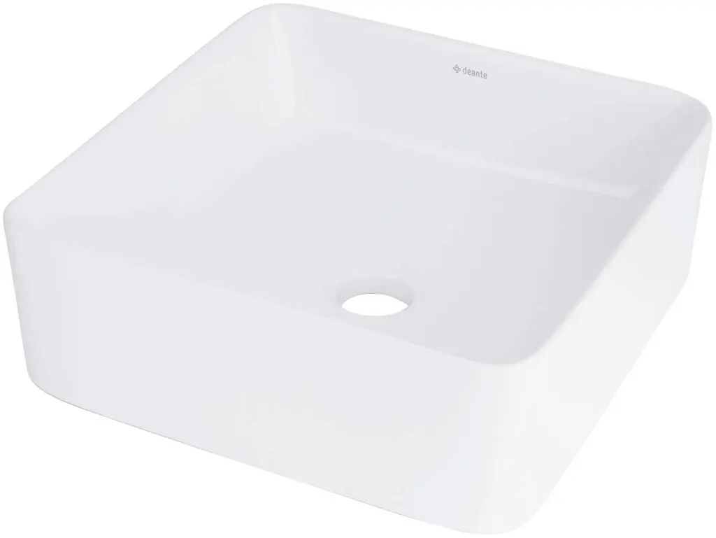Deante Umyvadlo na desku Jasmin 34,5x34,5 cm - CDJ 6U3S, keramika