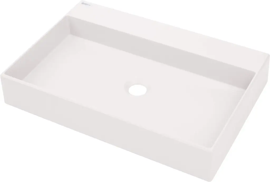 Deante Umyvadlo na desku Correo 60x40 cm - CQR AU6S, granit, alabastr