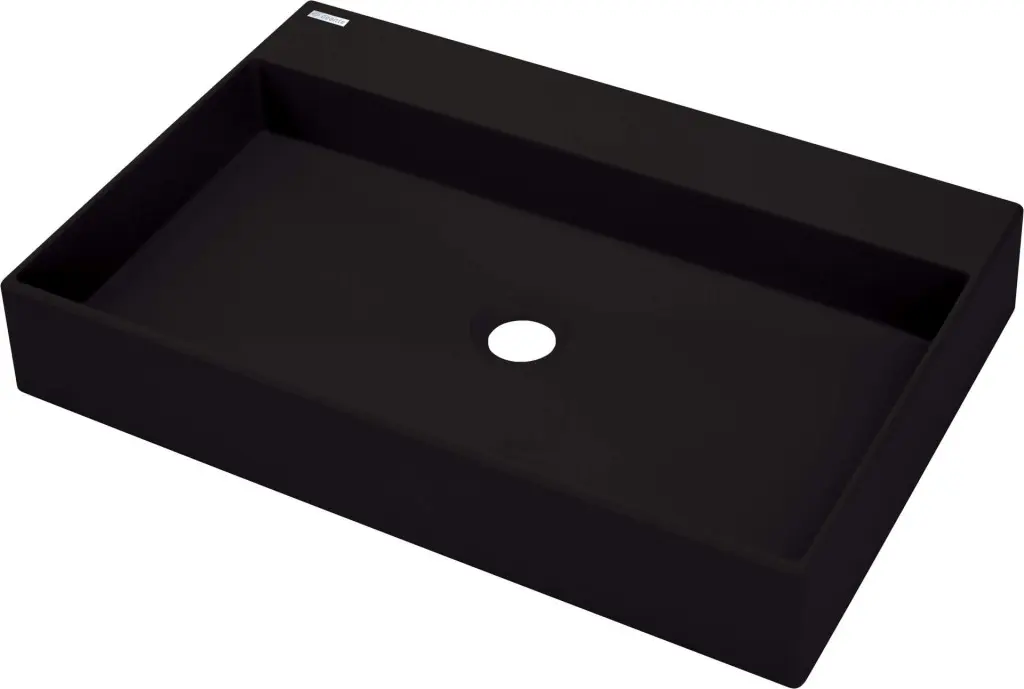 Deante Umyvadlo na desku Correo 60x40 cm granit - CQR NU6S, granit, černá
