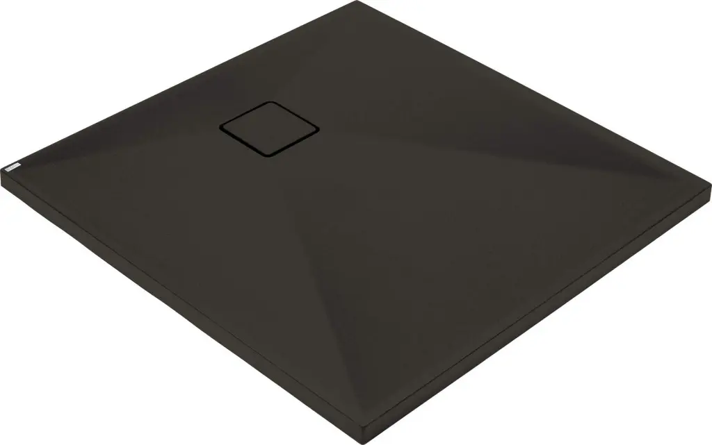 DEANTE Correo černá Granitová sprchová vanička, čtvercová, 90x90 cm KQR_N41B