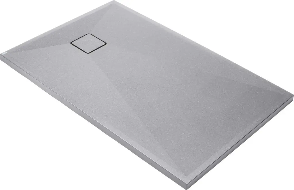DEANTE Correo šedá metalic Granitová sprchová vanička, obdélníková, 100x80 cm KQR_S46B