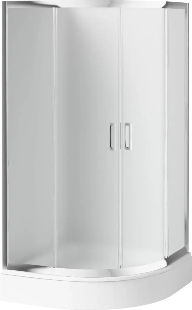 DEANTE Funkia chrom Sprchový kout, půlkulatý, 90x90 cm výška 170 cm KYP_653K