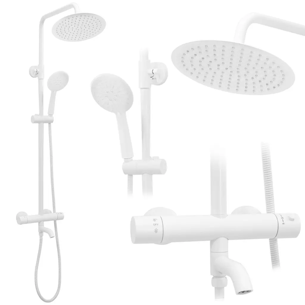 Sprchový set s termostatem Lungo Rea P6608 bílý