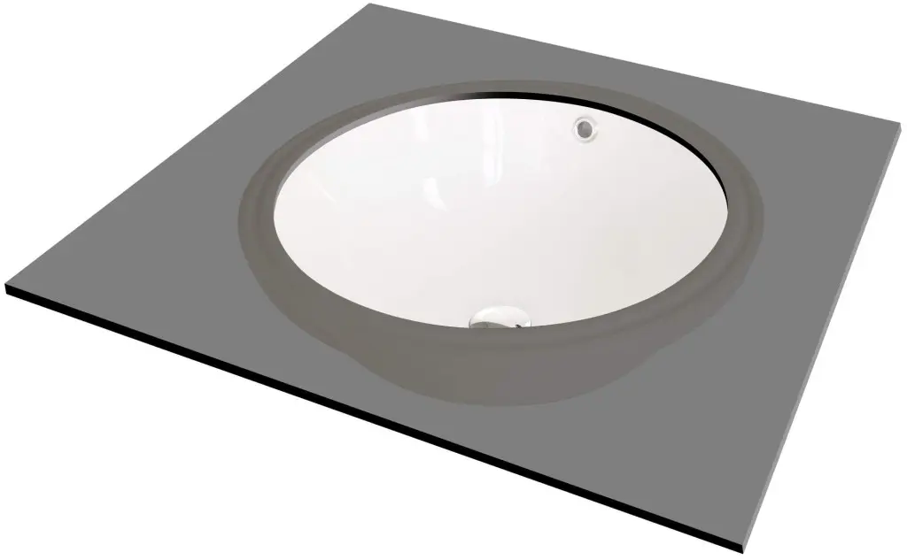 Deante Umyvadlo pod desku Alpinia ø38 cm - CGA 6U3U, keramika
