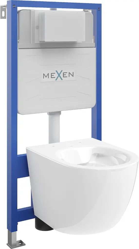 MEXEN/S WC předstěnová instalační sada Fenix Slim s mísou WC Lena, bílá 6103322XX00