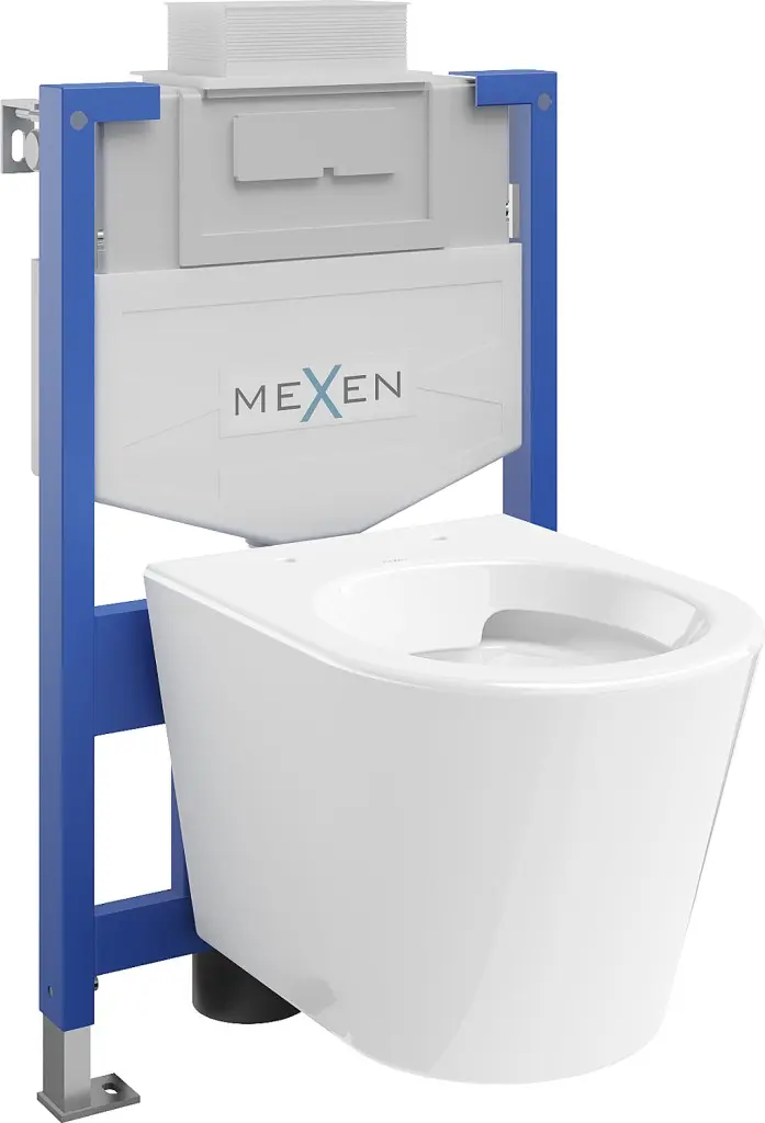 MEXEN/S WC předstěnová instalační sada Fenix XS-U s mísou WC Rico, bílá 6853372XX00