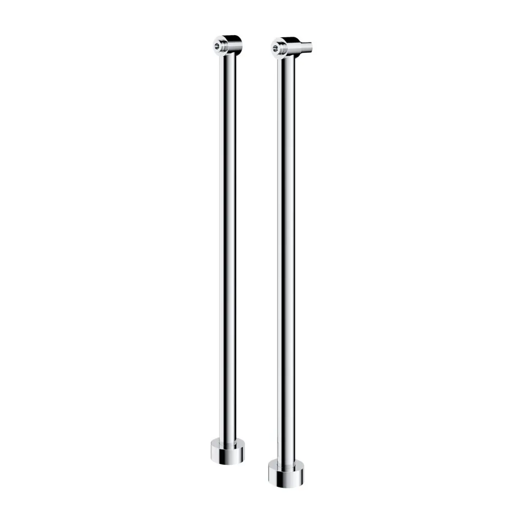 OMNIRES - Připojení pro instalaci vanové baterie do podlahy, s tělesem, 2 ks, chrom 8819CR