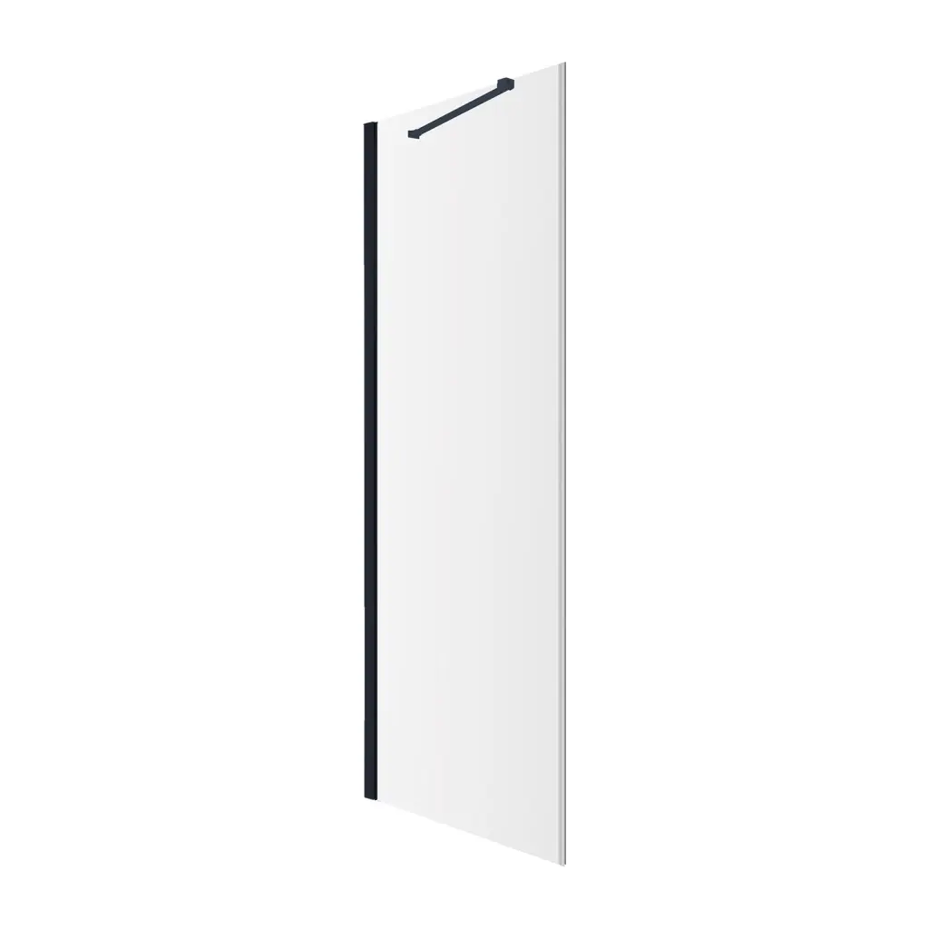 OMNIRES MANHATTAN boční stěna, 100 cm černá mat / transparent /BLMTR/ ADR10XBLTR