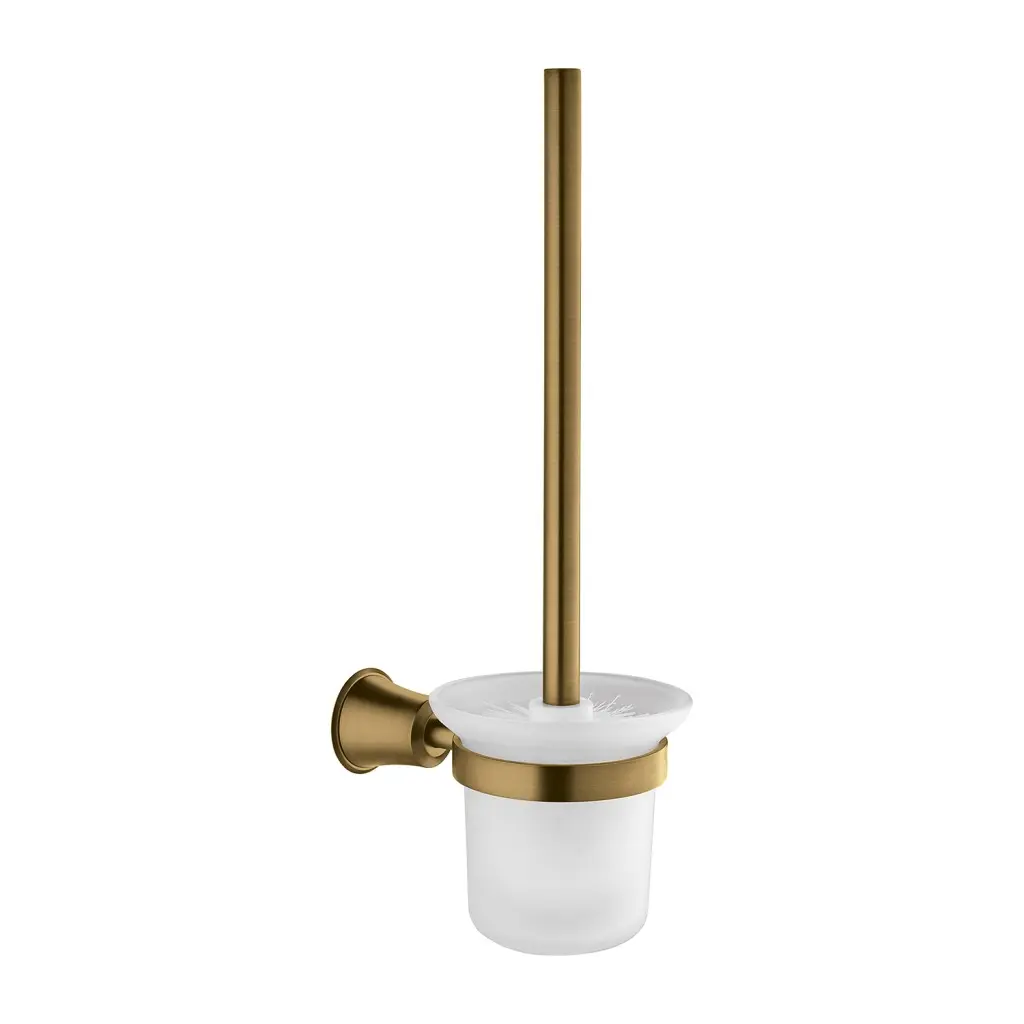 OMNIRES Art Line - WC štětka nástěnná s držákem, kartáčovaný bronz/mléčné sklo AL53620BR