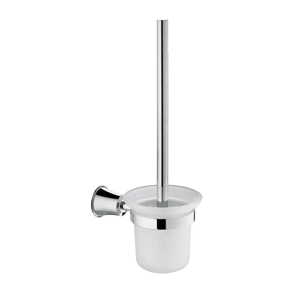OMNIRES Art Line - WC štětka nástěnná s držákem, mléčné sklo/chrom AL53620CR