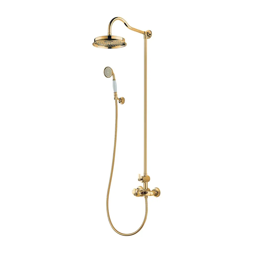 OMNIRES Armance - Sprchový set s termostatem, průměr 22,5 cm, zlatá AM5244-6GL