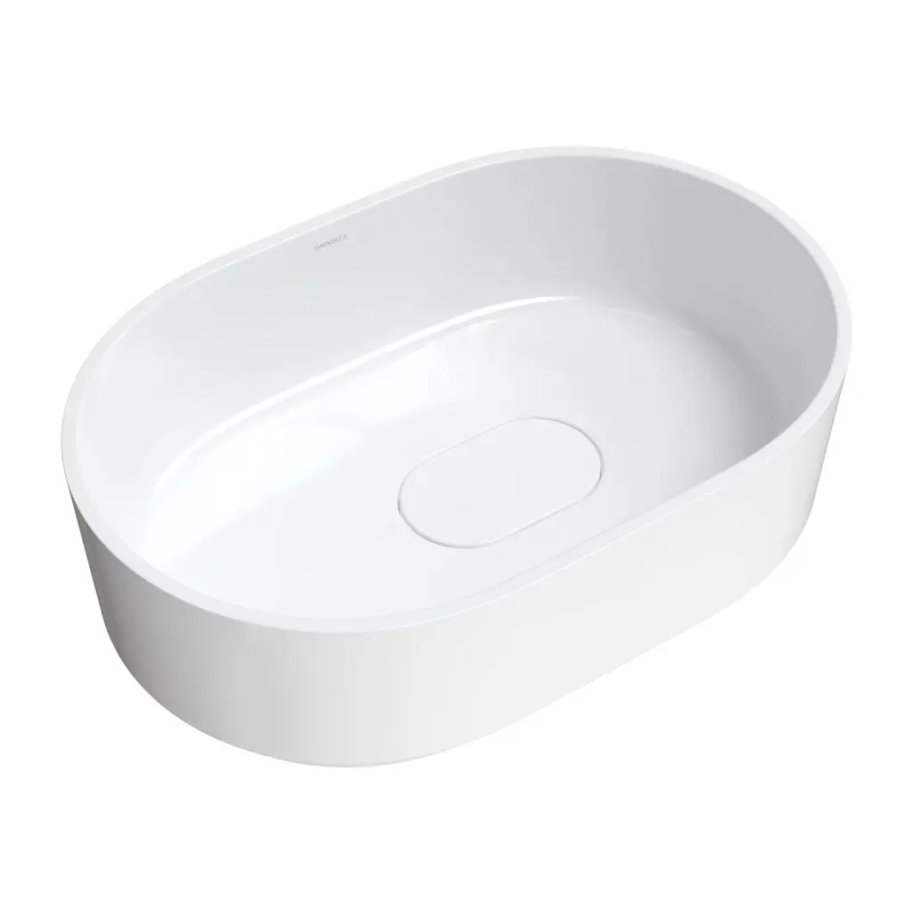 OMNIRES CADENCE M+ umyvadlo na desku, 62 x 42 cm bílá lesk /BP/ CADENCE620BP