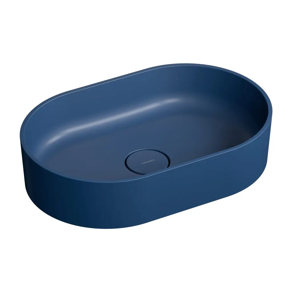 OMNIRES OVO M+ umyvadlo na desku, 55 x 36 cm midnight blue /MB/ (OVOUNMB) 2. jakost