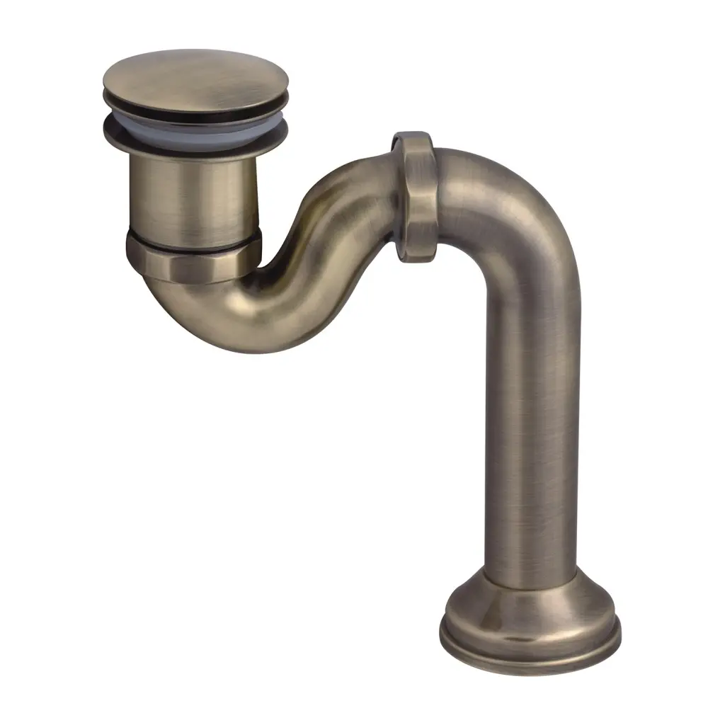 OMNIRES - Designovaný vanový sifon, kartáčovaný bronz SYOM-W10BR