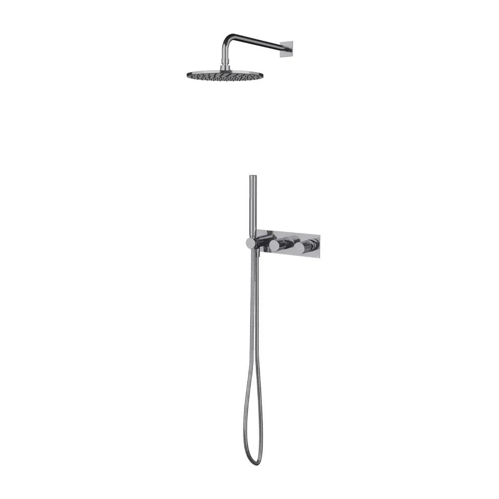 OMNIRES Sprchový set s baterií pod omítku, s tělesem, průměr 25 cm, chrom SYSCT10CR