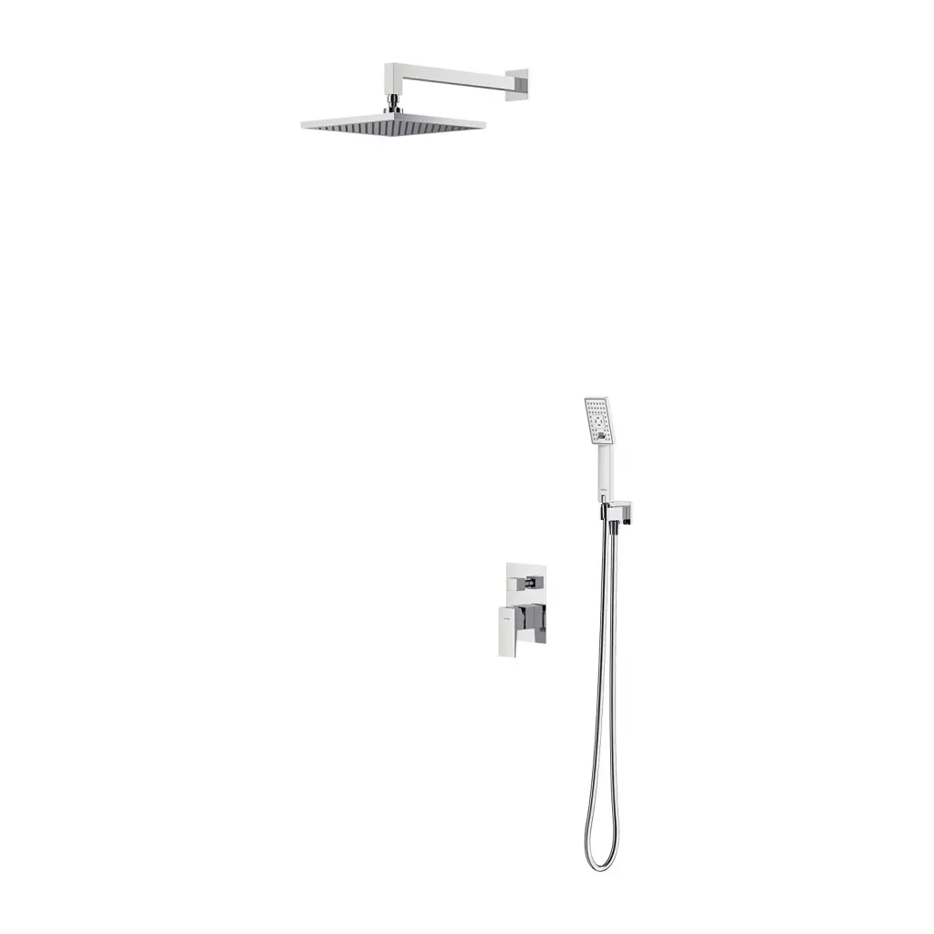 OMNIRES Fresh - Sprchový set s baterií pod omítku, s tělesem, 25x25 cm, 3 proudy, chrom SYSFR10CR
