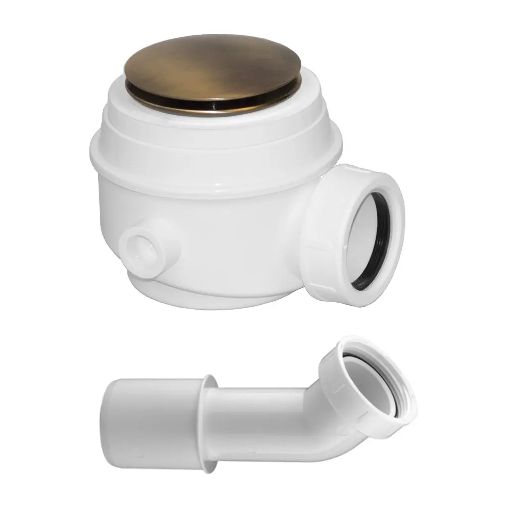 OMNIRES Sifon pro vany a sprchové vaničky průměr 52 mm, bronz /BR/ WB01XBR