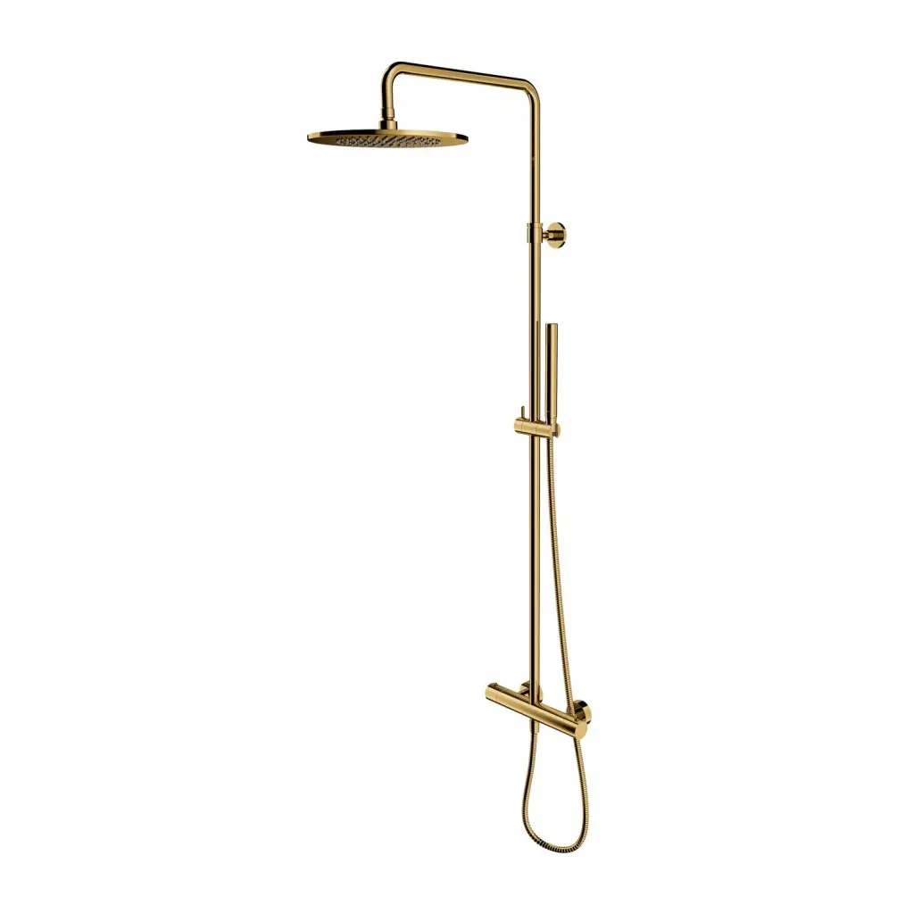 OMNIRES Y - Sprchový set s termostatem, průměr 25 cm, zlatá Y1244SUGL