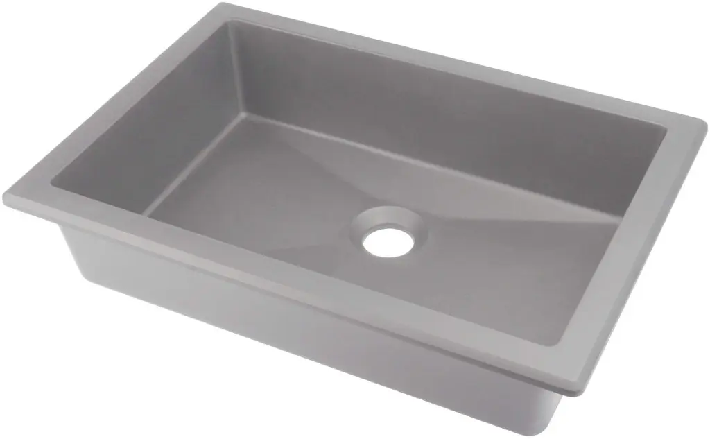Deante Zápustné/pod deskové umyvadlo Correo 50x35 cm - CQR SU5U, granit, šedá metalic