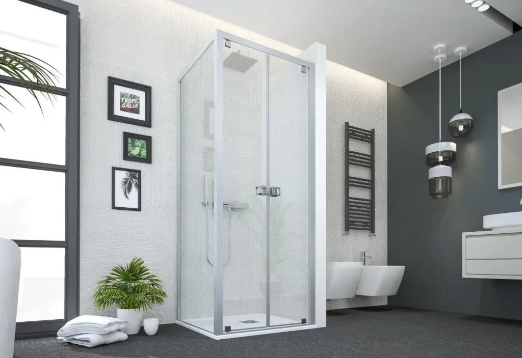 FORTE Sprchový kout 80x80  DECO N2B+F1C Barva rámu Hliník ossidato, Rozměr A 80, Rozměr B 80, Rozměr C 200, Výplň Čiré bezpečnostní sklo 6 mm BDE8080348103