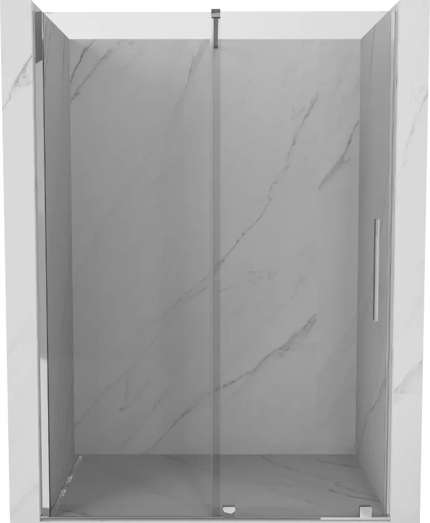 MEXEN/S Velar posuvné sprchové dveře 130, transparent, chrom 871-130-000-01-01