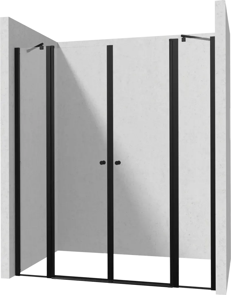 DEANTE/S Sprchové dveře dvojité výklopné 90x90 KTSUN41P+KTSUN41P KERRIA/0158