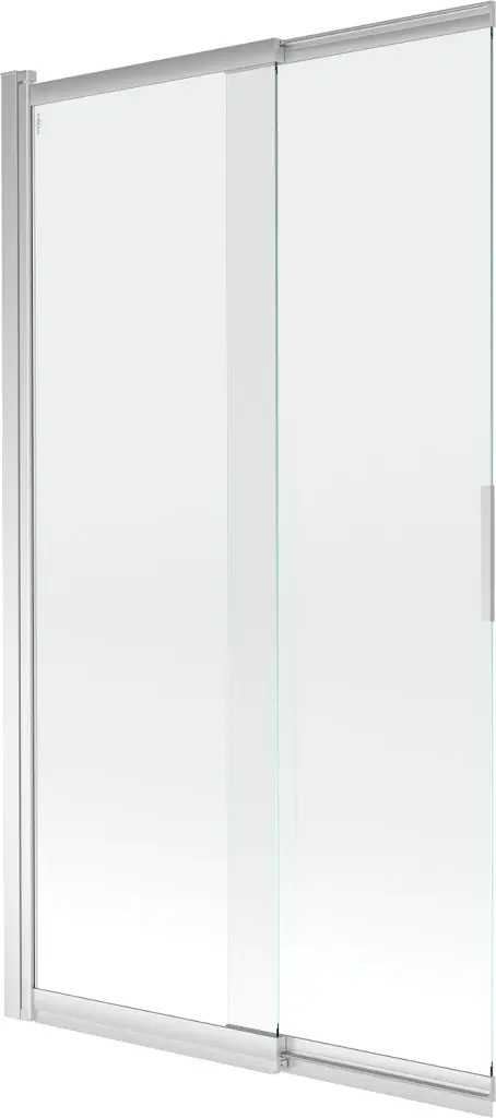 MEXEN Fox 2-křídlá posuvná vanová zástěna 100 x 150, transparent, chrom 891-100-002-01-00