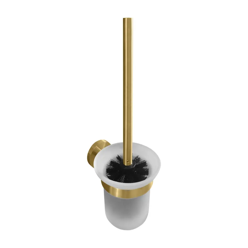 HOPA WC štetka, miska sklo, 95×360×140 mm Barva Zlatá matná KDBE160113017