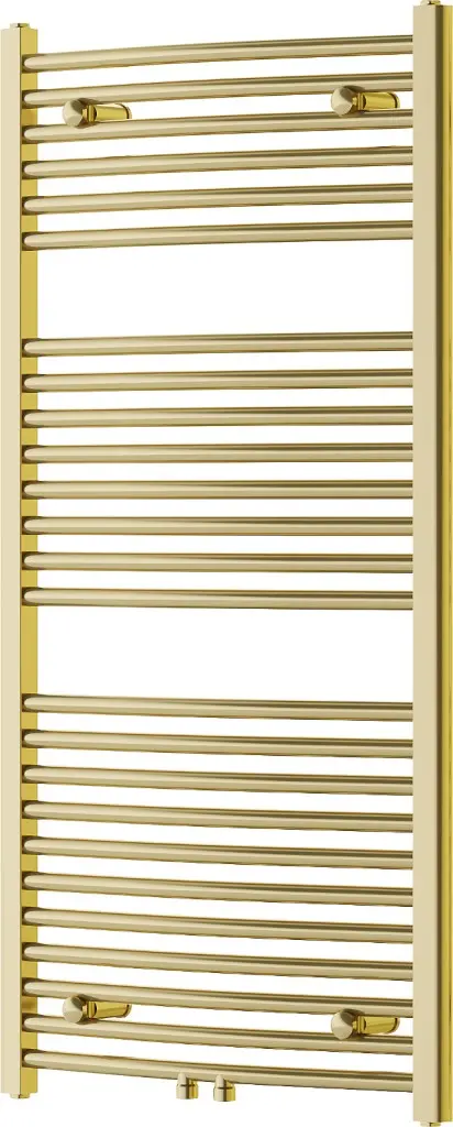 MEXEN Ares otopný žebřík/radiátor 1200 x 600 mm, 490 W, zlatá W102-1200-600-00-50