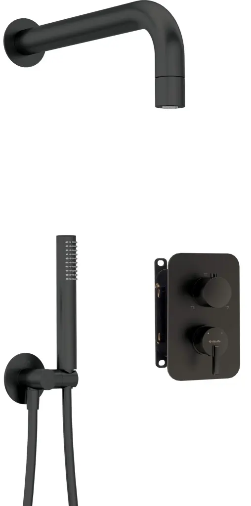 DEANTE Therm černá Sprchový set pod omítku, s termostatickou BOX BXYZNQSM