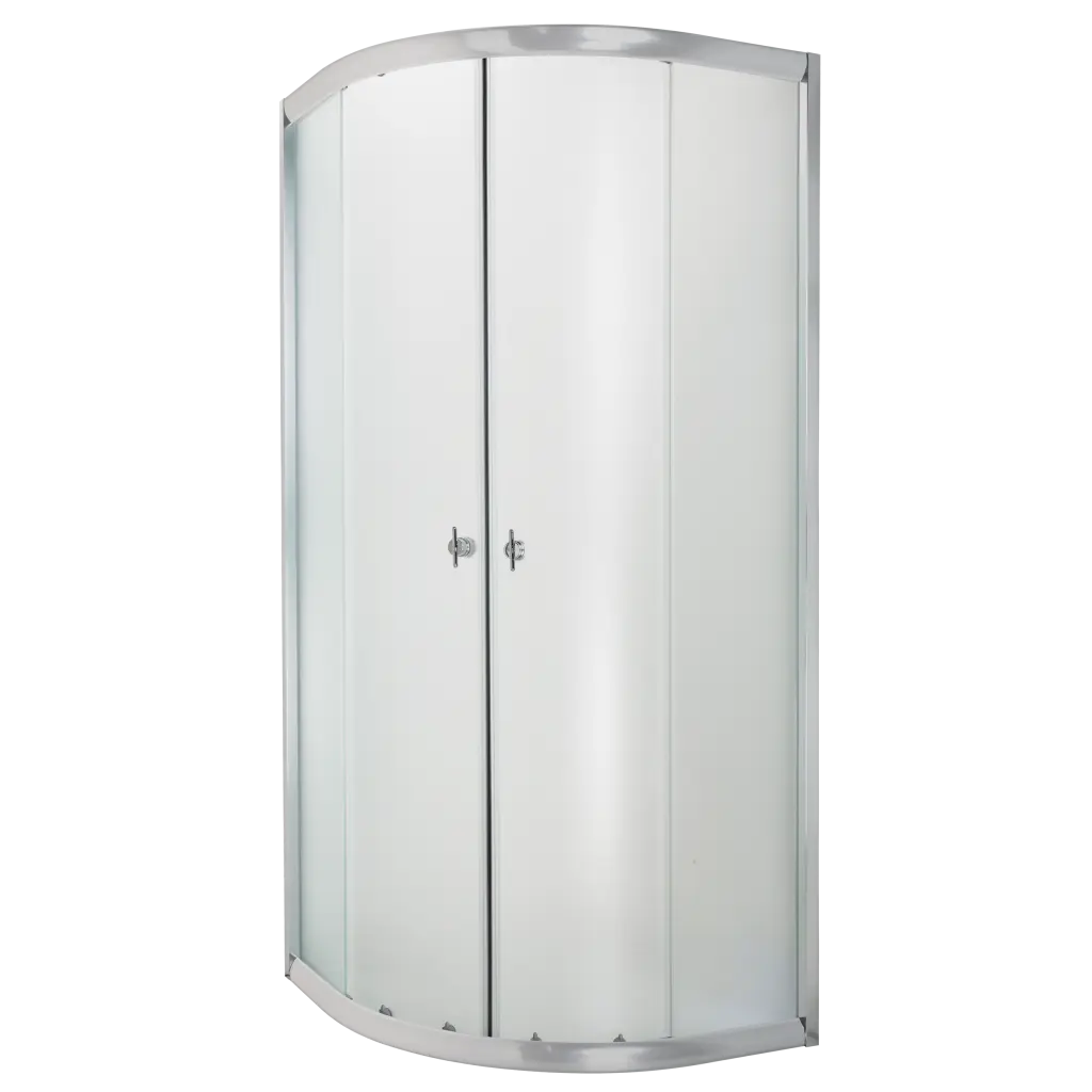 INVENA Sprchový kout čtvrtkruh MARBELLA, profil: chrom, sklo frosted 90x90cm AK-46-191-O