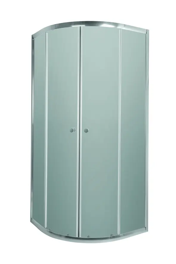 INVENA Sprchový kout čtvrtkruh VITORIA 80 x 80, chrom profil, sklo grafitové AK-49-187-O