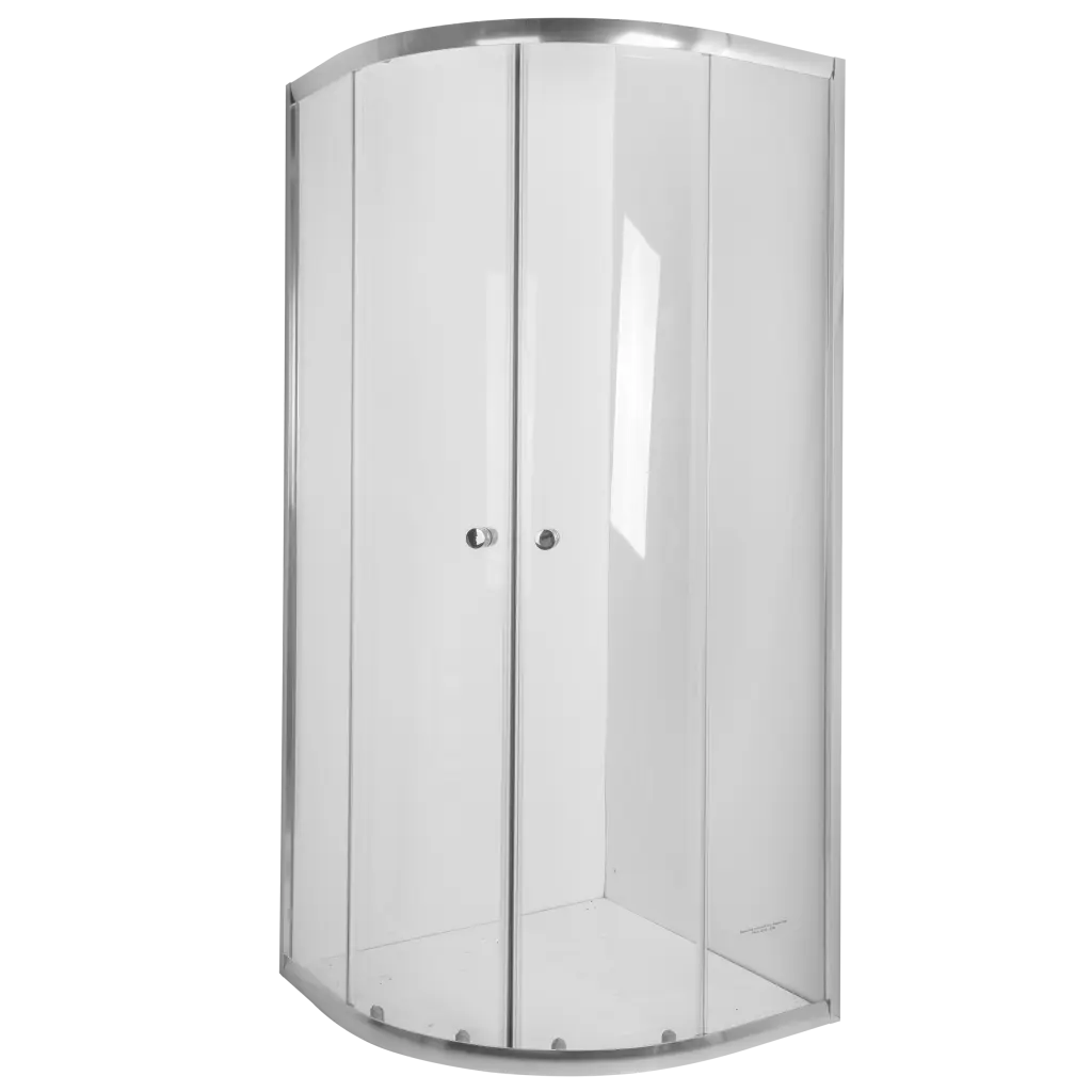 INVENA Sprchový kout čtvrtkruh VITORIA, profil: chrom, sklo čiré 90x90cm AK-49-195-O