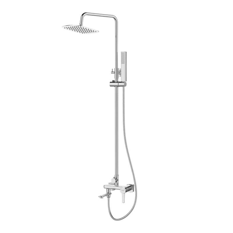 INVENA Sprchový sloup GLAMOUR TREND s baterií, chrom AU-05-B01-V