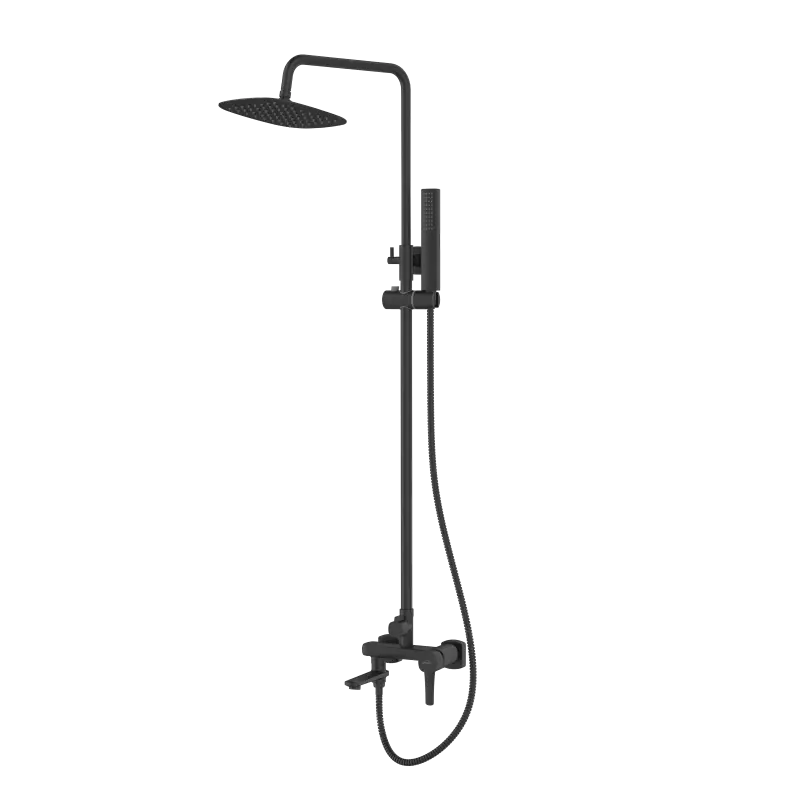 INVENA Sprchový sloup GLAMOUR TREND s baterií, černá AU-05-B04-V