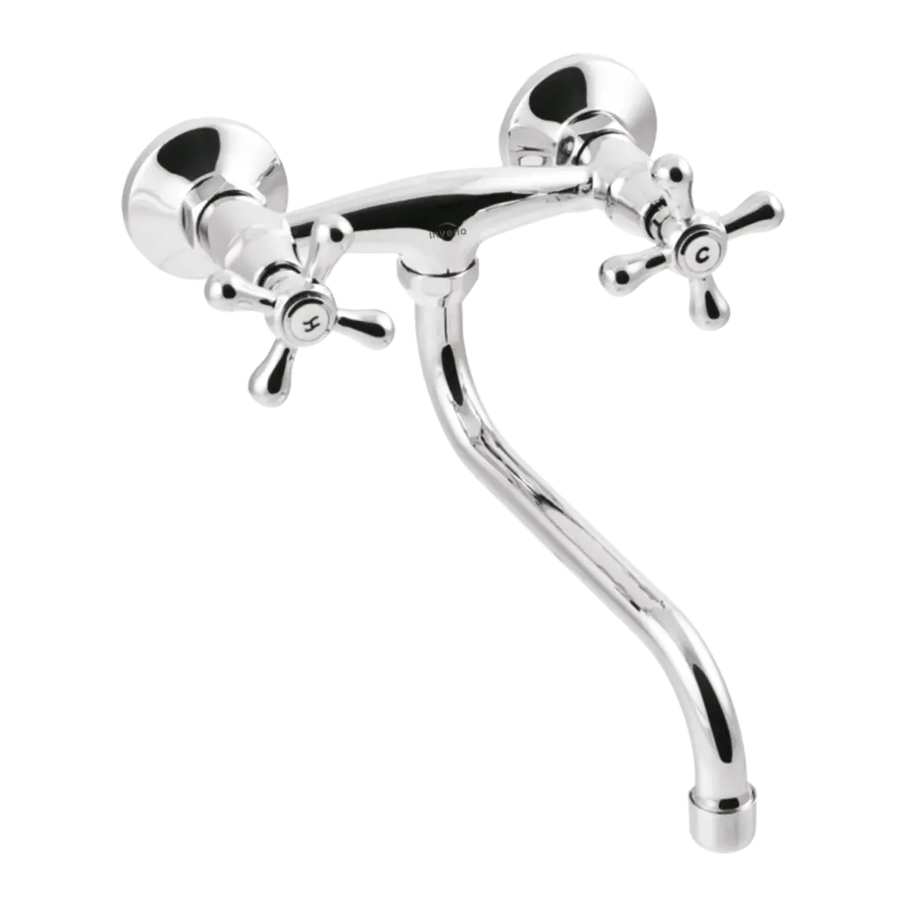 INVENA Umyvadlová/ dřezová baterie ROMA, 20cm, otočný výtok typu S BC-21-00S-L