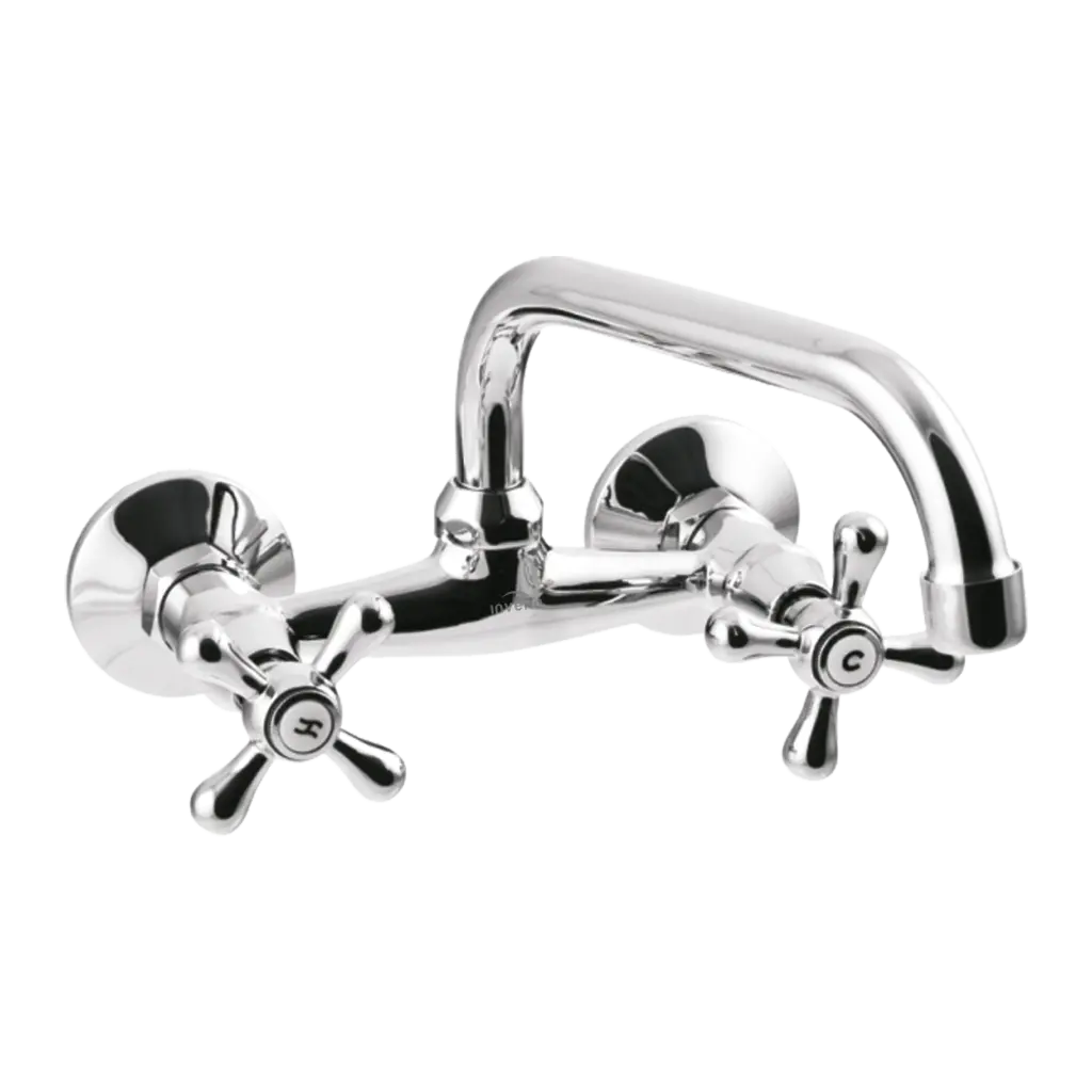 INVENA Umyvadlová/dřezová baterie ROMA, 25cm otočný výtok typu U BC-25-00S-L