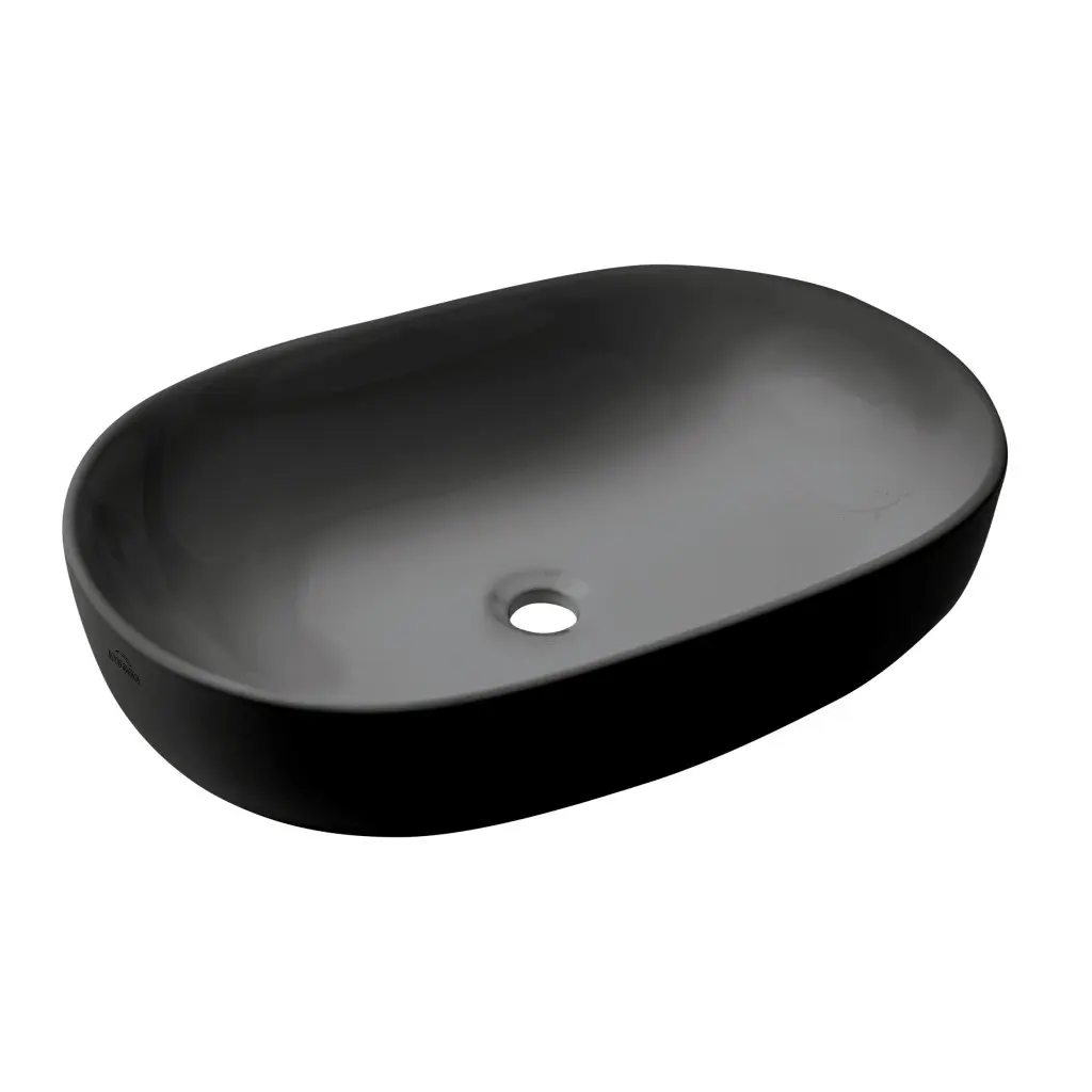 INVENA Umyvadlo na desku TEJA 60 cm, černá mat CE-09-005-C