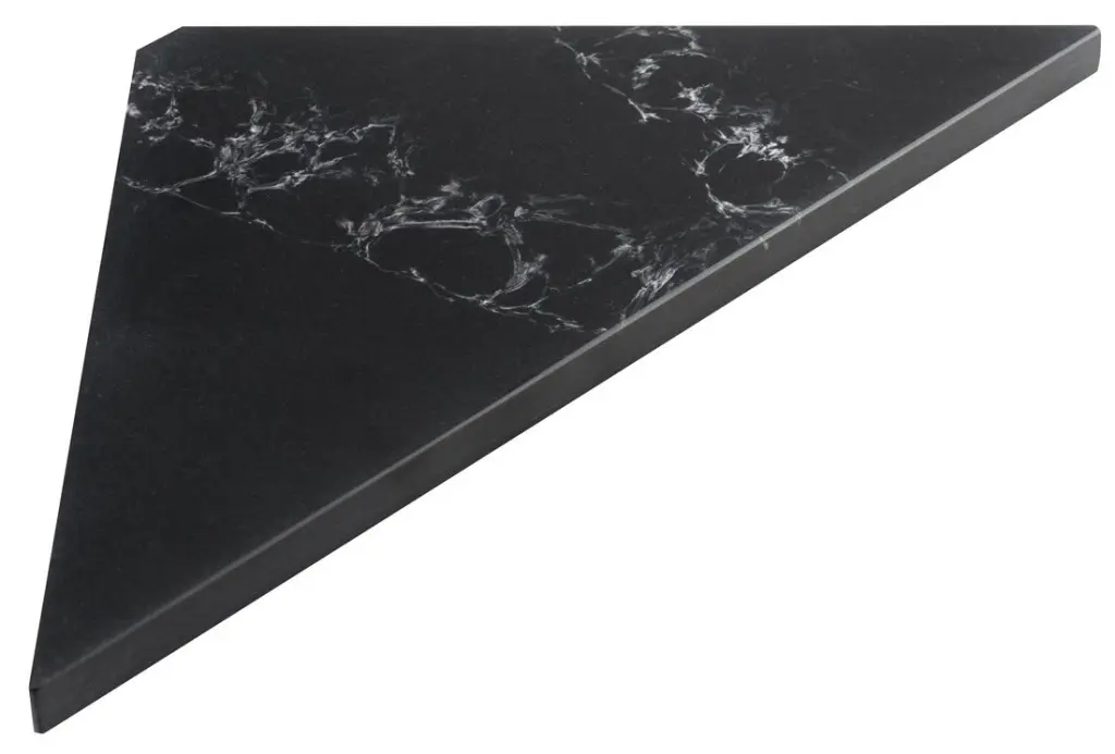 SAPHO ABELINE rohová polička rockstone 200x200, black attica AE200-0598