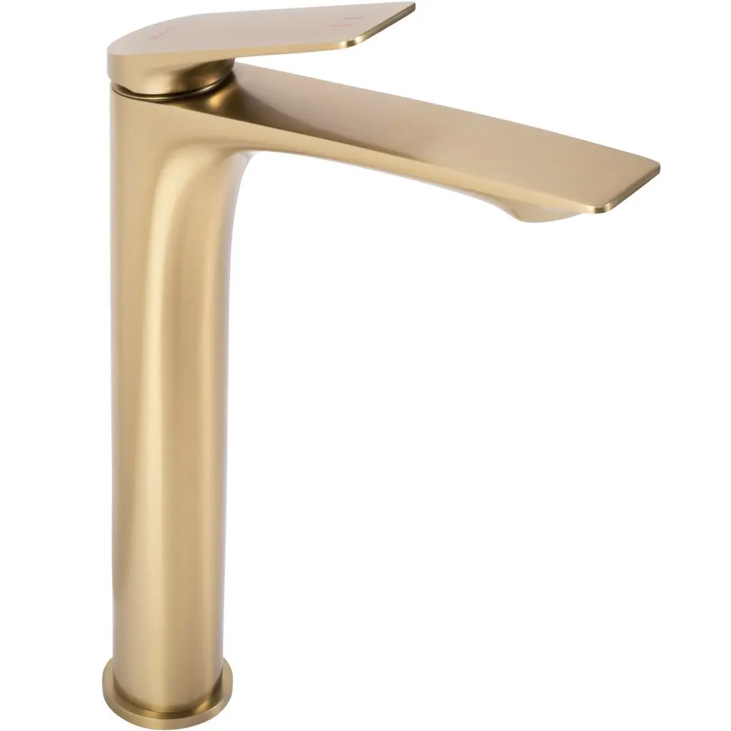REA Umyvadlová vysoká baterie AVALON brush gold vysoká REA-B2705
