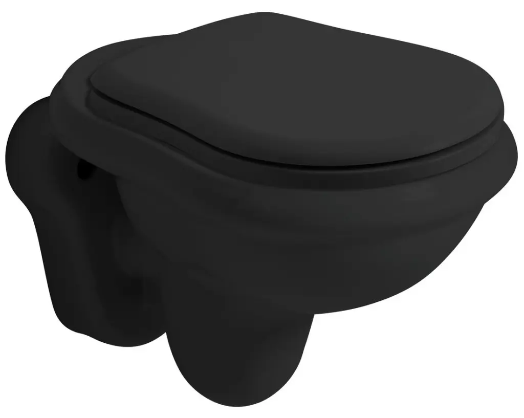 Sapho Kerasan Retro - Závěsné WC, matná černá 101531